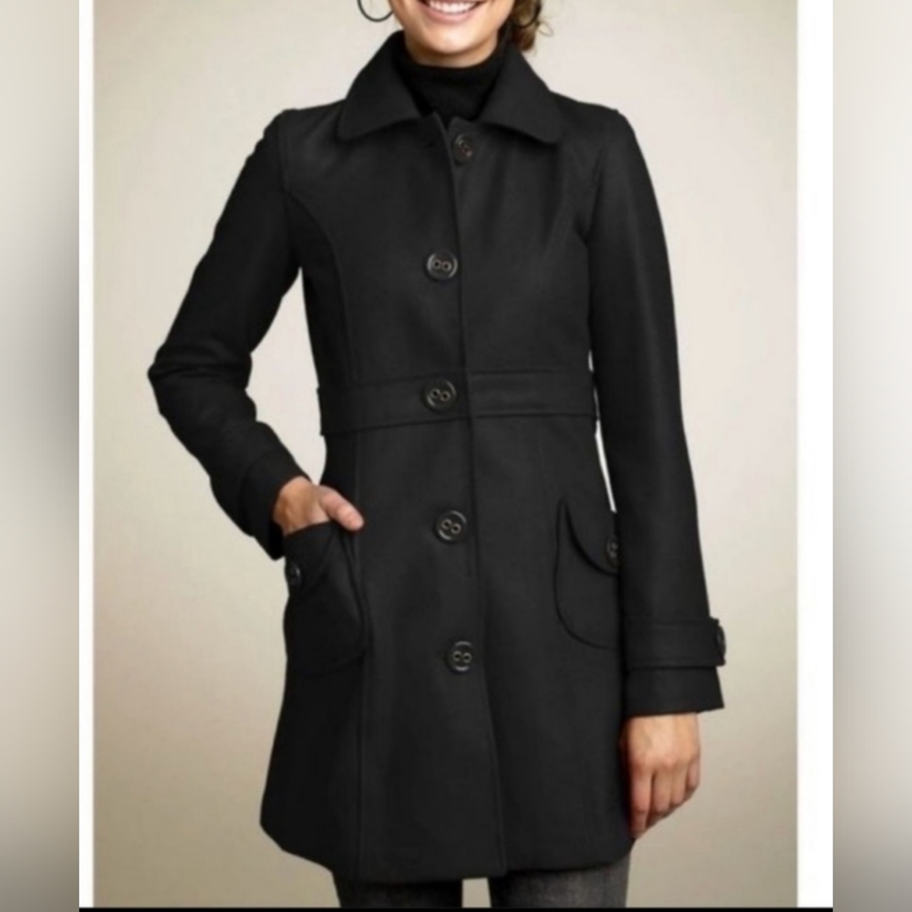 Tulle by Anthropologie Peacoat